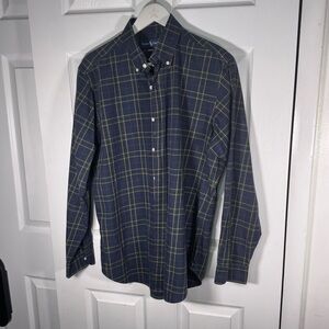 Ralph Lauren Blue and Yellow Casual Button Down Shirt